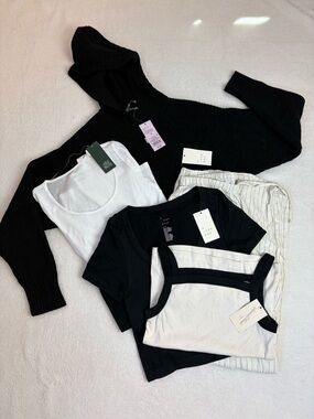 Black and White capsule wardrobe box- all NWTs! -- size Small